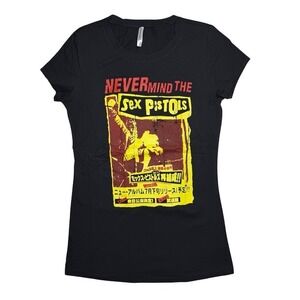 Women's Nevermind the Sex Pistols punk music band retro shirt L